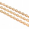 Łańcuszek do biżuterii 3x5x0.8mm 1metr k. złoty