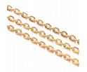 Łańcuszek do biżuterii 3x5x0.8mm 1metr k. złoty