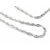 Łańcuszek do biżuterii 4.1x3x0.5mm Metal kolor Srebrny Jasny 1metr