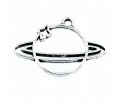 Zawieszka metalowa charms PLANETA 27x19mm 2szt