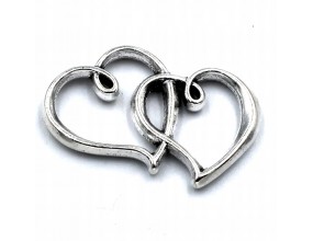 Łącznik Metalowy Serca 32x20mm 1szt