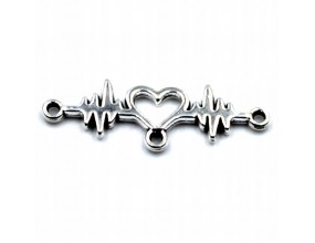 Łącznik Metalowy Bicie Serca 31x9mm 1szt