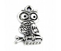 Zawieszka metalowa charms SOWA HALLOWEEN 22x15mm 2szt