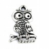 Zawieszka metalowa charms SOWA HALLOWEEN 22x15mm 2szt