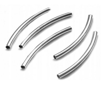 RURKA ŁUK Przekładka 25x2mm k srebrny ciemny 10szt