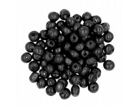 Koraliki Drewniane do Biżuterii Kula Drewno Czarne 6mm 50szt