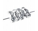 PRZEKŁADKI Z CYRKONIAMI 8mm 10szt crystal