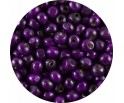 KORALIKI DREWNIANE DREWNO FIOLETOWE 6mm 150szt