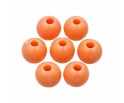 Koraliki Akrylowe Pastelowe Pomarańczowe 8mm 20szt