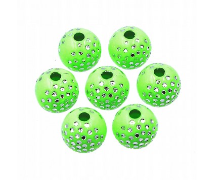 Koraliki ozdobne Zielone Jasne 8mm 20szt akrylowe
