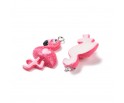 Zawieszka Charms FLAMING Żywica 30.5x15.5mm 1szt