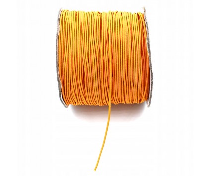 GUMKA OKRĄGŁA 1mm do bransoletek Pomarańczowa 2MB