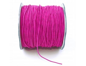 GUMKA jubilerska OKRĄGŁA 1mm do bransoletek Różowa Ciemna 2MB