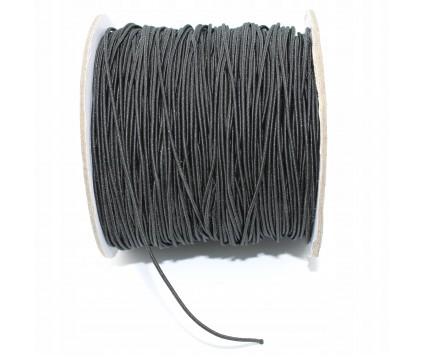 GUMKA OKRĄGŁA 1mm do bransoletek Czarna 2MB
