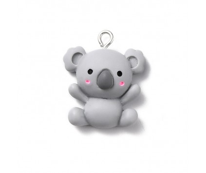 Zawieszka Charms KOALA Żywica 25x21mm 1szt