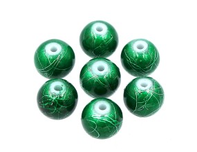KORALIKI SZKLANE SPECTRA 8mm ZIELONY CIEMNY 10SZT