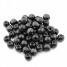 KORALIKI DREWNIANE DREWNO CZARNE 10mm 50szt KULA