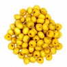 Koraliki Drewniane Kula Drewno Żółty 6mm 50szt