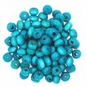 Koraliki Drewniane Kula Drewno Niebieski 6mm 50szt