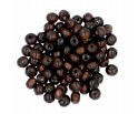Koraliki Drewniane Kula Drewno Brązowe 6mm 50szt