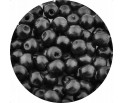 KORALIKI DREWNIANE DREWNO CZARNE 8mm 100sz KULE