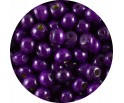 KORALIKI DREWNIANE DREWNO FIOLETOWE 8mm 100sz KULE
