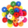 Koraliki OPONKI Dyski drewniane 10x4mm Mix 20szt