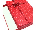 Pudełko Prezentowe Ozdobne do Biżuterii z Kokardką Czerwone