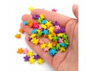 Koraliki Akrylowe Gwiazdki Gwiazdka Gwiazda Kolorowe 11x11mm Mix 100szt