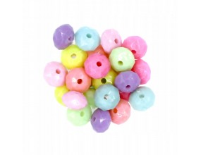 Koraliki Oponki Szlifowane Dyski 8mm 20szt mix