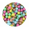 MIX KULE Koraliki Kulka KULKI 8mm PASTELOWE GŁADKIE 100szt