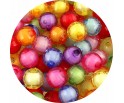 Koraliki Szlifowane "Koralik w Koraliku "Kule akrylowe 10mm Mix 50szt