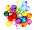 Koraliki Szlifowane "Koralik w Koraliku "Kule akrylowe 10mm Mix 50szt