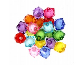 Koraliki Diamenty Koralik w Koraliku 8mm mix 20szt