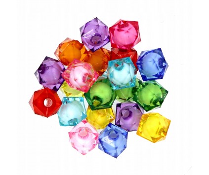 Koraliki Diamenty Koralik w Koraliku 8mm mix 20szt