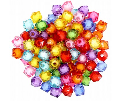 Koraliki Diamenty Koralik w Koraliku 8mm mix 100sz