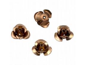 Koraliki Różyczki do Kolczyków 14szt aluminium