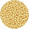 Koraliki Szklane Kuleczki Kulki Perły Perła Perełki 4mm 50szt złote kula