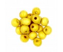 Koraliki Drewniane Naturalne Kule 8mm 20szt Żółte