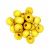 Koraliki Drewniane Naturalne Kule 8mm 20szt Żółte