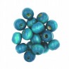Koraliki Drewniane Kule 8mm 20szt Niebieskie