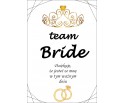 Bransoletka Team Bride Wieczór Panieński Serce Diament