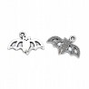 ZAWIESZKA CHARMS NIETOPERZ HALLOWEEN 16x23mm METAL 2szt