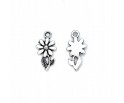 ZAWIESZKA CHARMS KWIATEK 10x19mm METAL 4szt