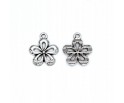 ZAWIESZKA CHARMS KWIAT 15x18mm METAL 4szt