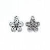 ZAWIESZKA CHARMS KWIAT 15x18mm METAL 4szt