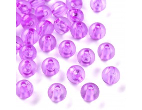 Koraliki ozdobne 8mm granatowe 10szt akrylowe
