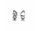 ZAWIESZKA CHARMS DZIEWCZYNKA 15x7mm METAL 4szt