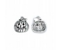 ZAWIESZKA CHARMS DYNIA METAL HALLOWEEN 18x16mm METAL 2szt