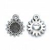 ZAWIESZKA METAL CHARMS SŁONECZNIK 18x15mm 3szt